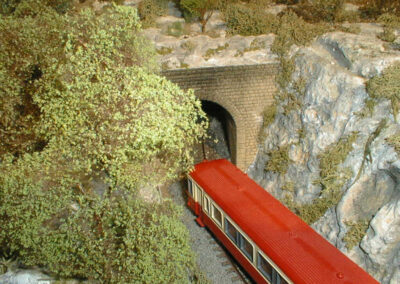 Un portail de tunnel fait maison